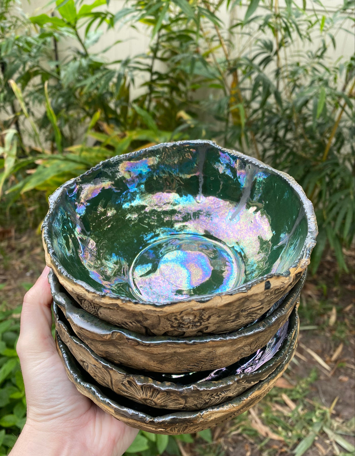 Handmade Heirloom Bowl in Pearl Green *Made to order*